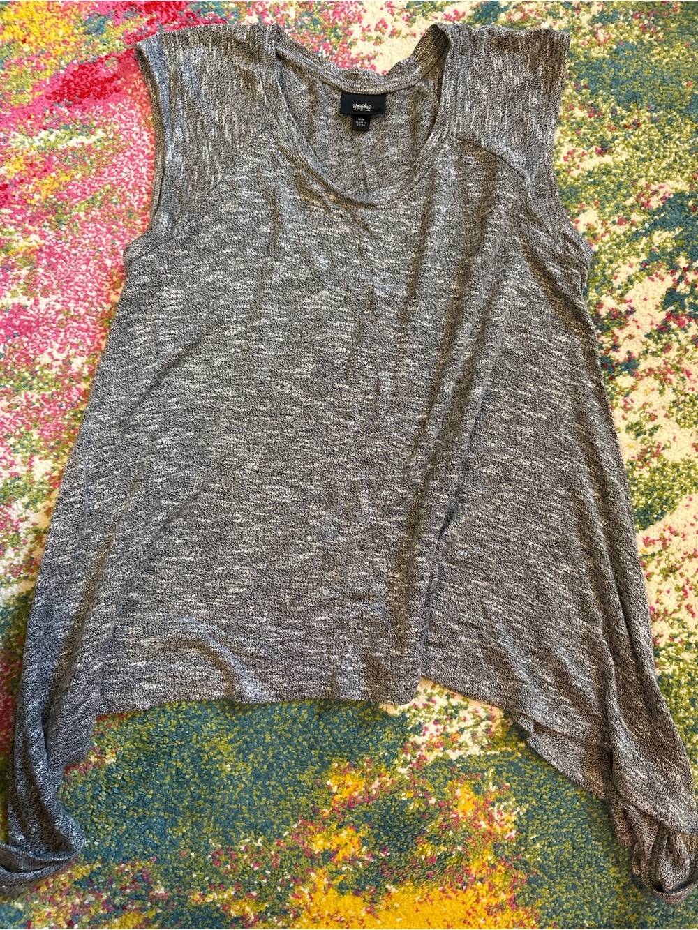 Mossimo Gray Marled Sleeveless Scoop Neck Tank